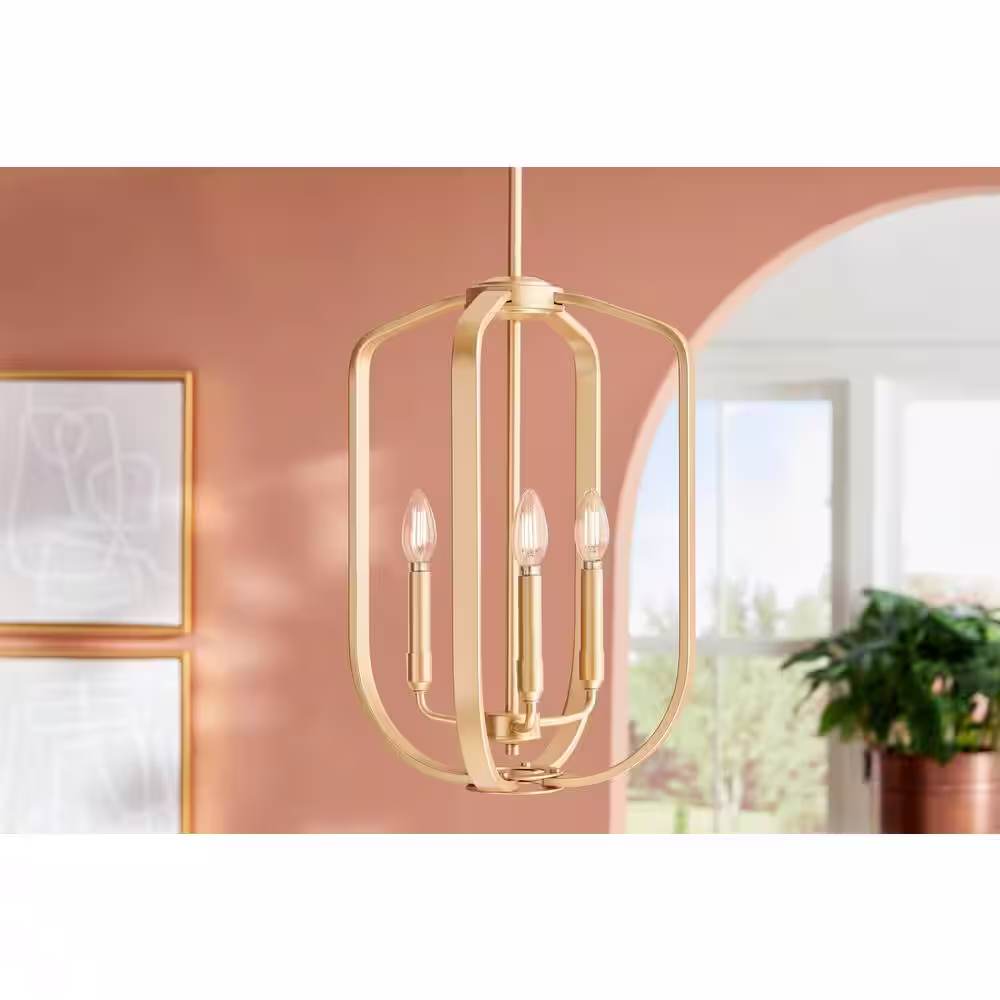 EcoSmart 60-Watt Equivalent B11 Dimmable E12 Candelabra ENERGY STAR Clear Glass LED Vintage Edison Light Bulb Daylight (3-Pack)