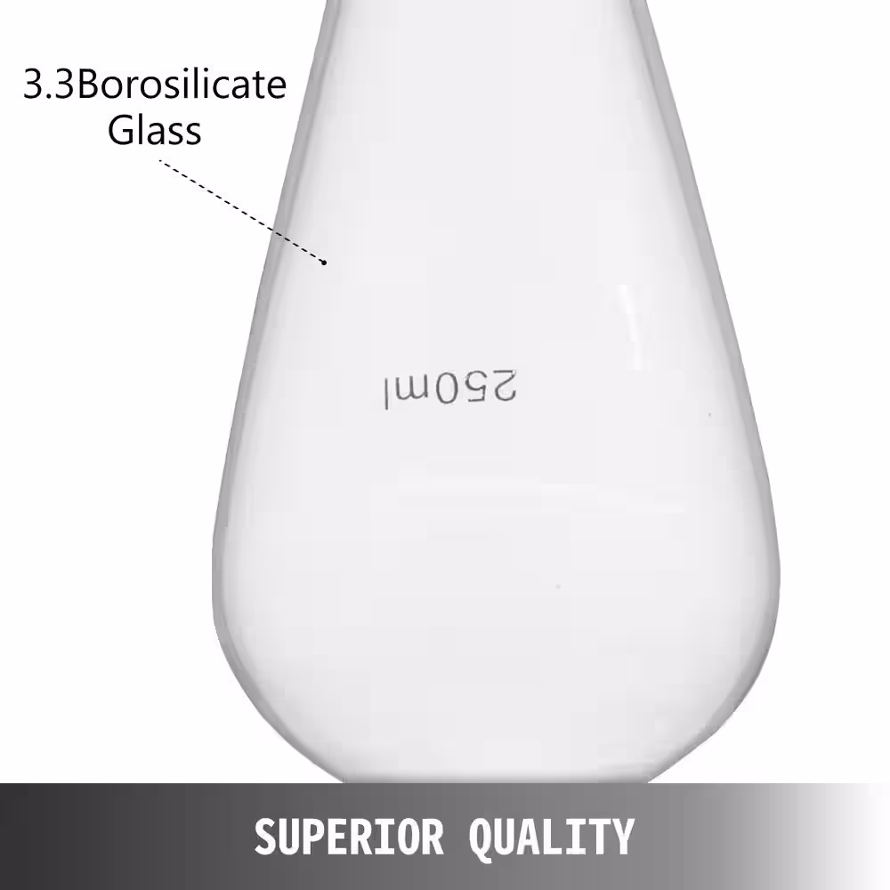 VEVOR 24/40 Joints Oil Distillation Kit 32 PCS Laboratory Glassware with Round Bottom Flasks for Organic Chemistry Labs