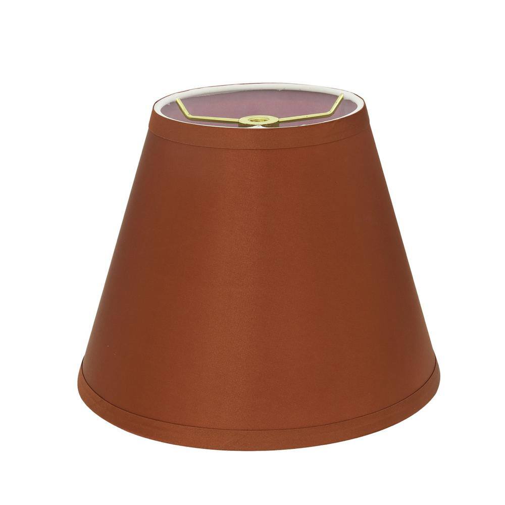 Aspen Creative Corporation 12 in. x 9 in. Burnt Orange Hardback Empire Lamp Shade
