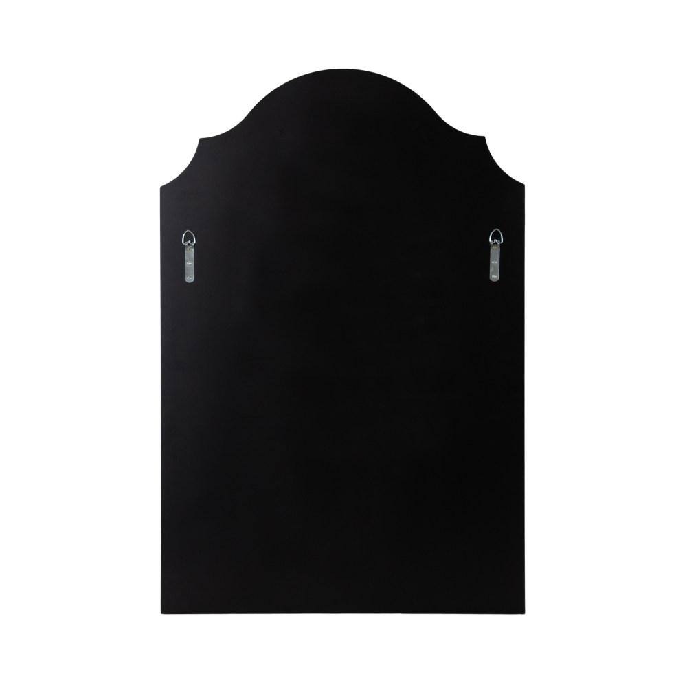 Kate and Laurel Leanna 24.00 in. W x 36.00 in. H Silver Arch Glam Framed Decorative Wall Mirror