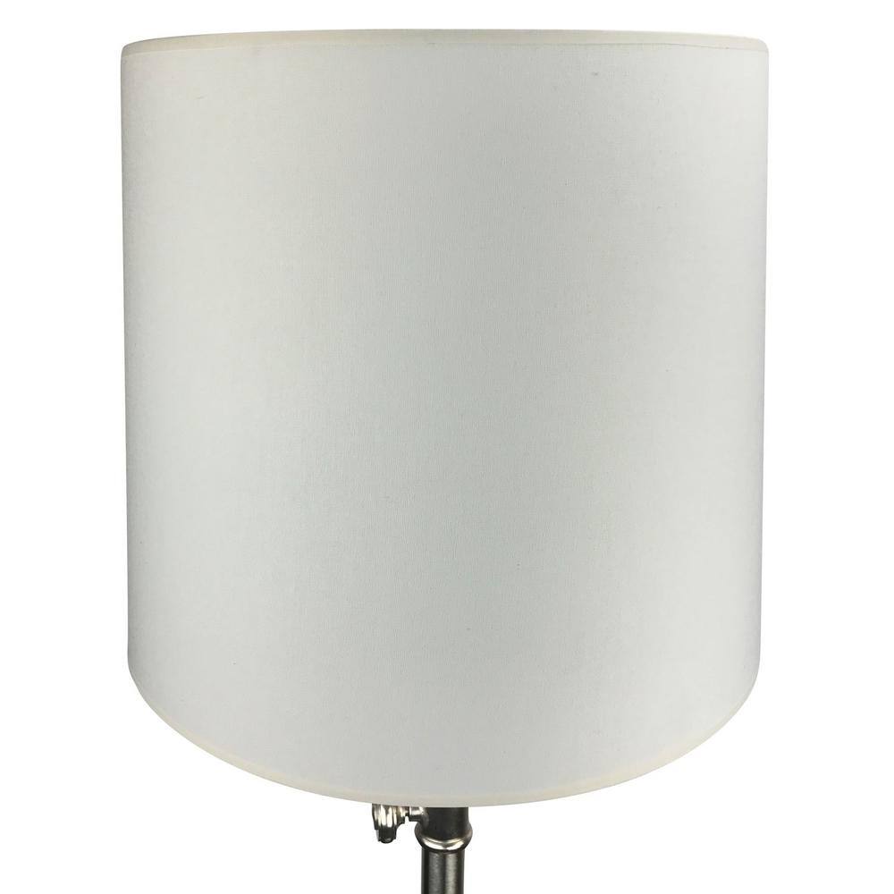 FenchelShades.com 14 in. Top Diameter x 16 in. Bottom Diameter x 14 in. Slant Linen Cream Empire Lamp Shade