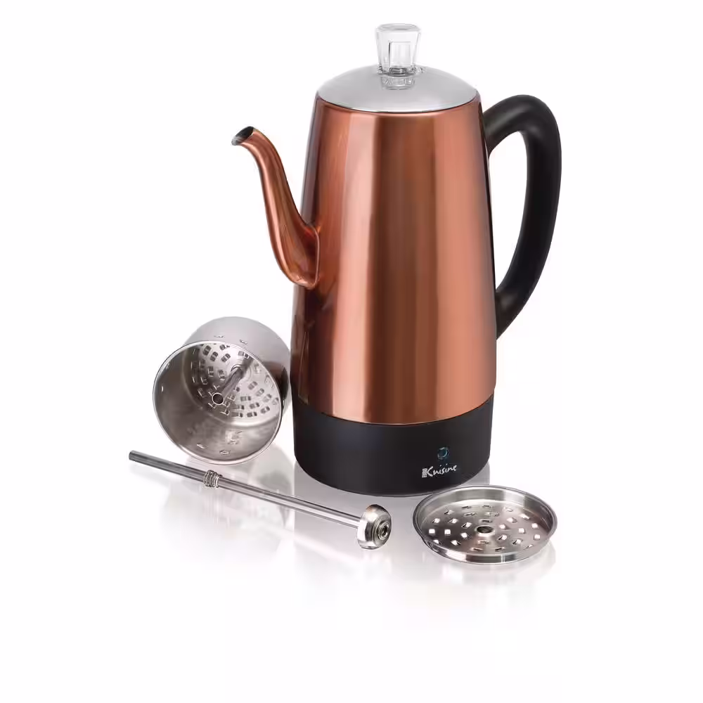 Euro Cuisine 12-Cup Copper Electric Percolator