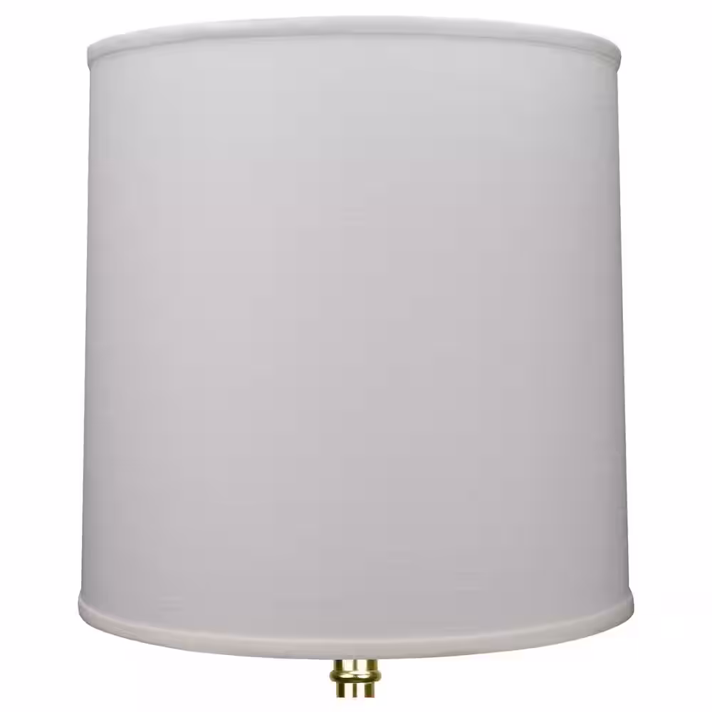 FenchelShades.com 14 in. Top Diameter x 15 in. Bottom Diameter x 15 in. Slant Designer Linen Off White Empire Lamp Shade