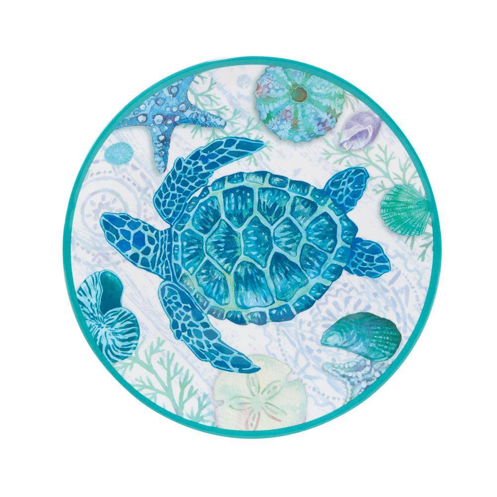 Certified International Serene Seas Multicolored Melamine Dinner Plate Set Of 6