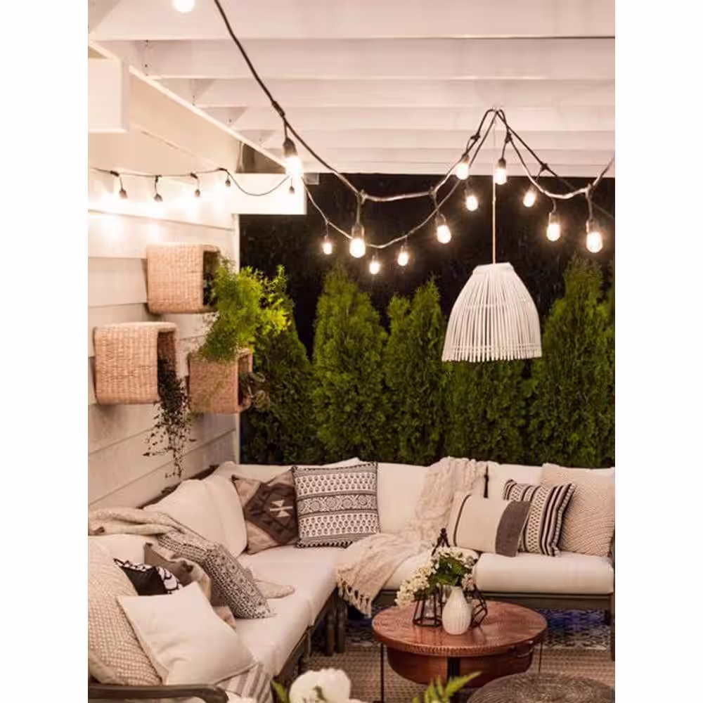 Brightech 2-Watt S14 Dimmable Energy-Saving E26 Base Vintage Edison LED Light Bulbs Soft White 2700K (15-Pack)