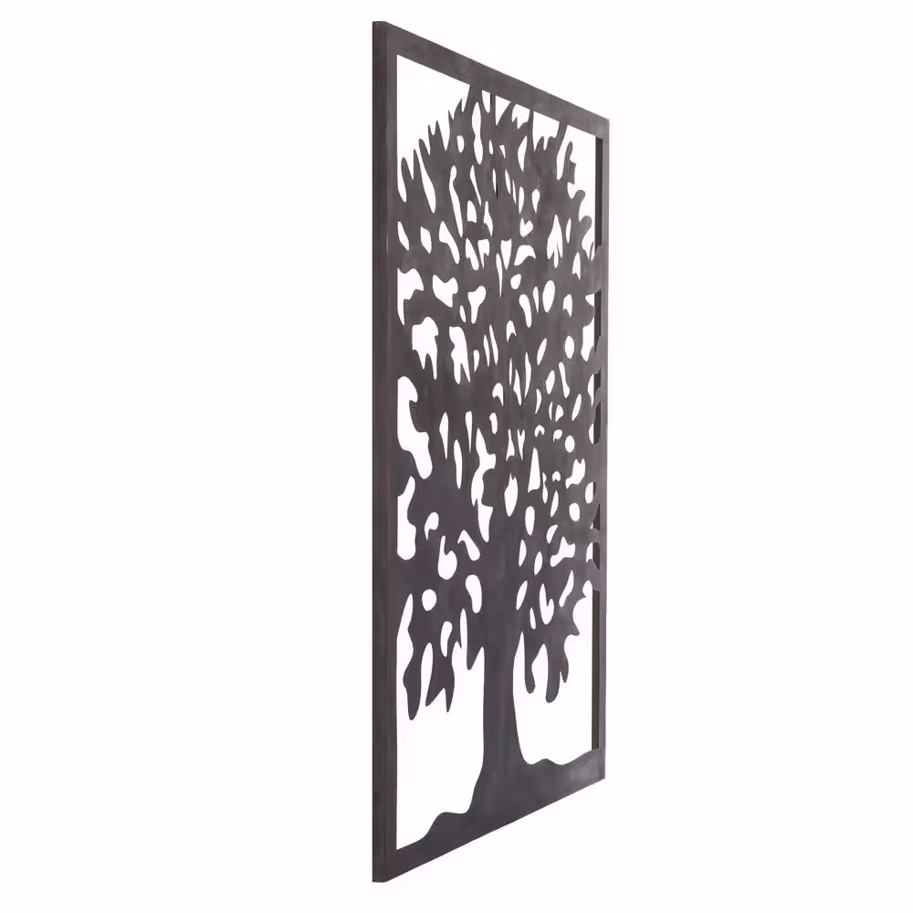 StyleCraft Tree Metal Black Wall Art