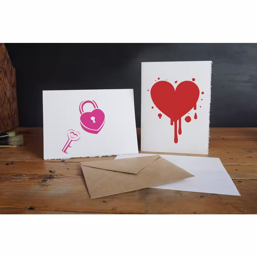 Stencil1 Hearts Stencil (4-Pack)