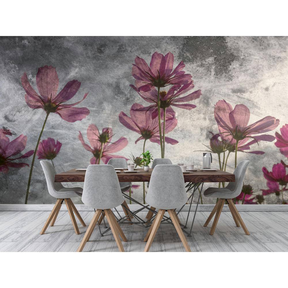 Dimex Violet Flower Abstract Wall Mural