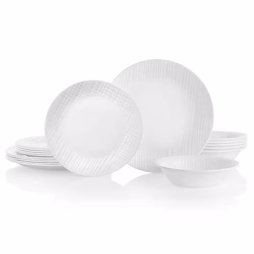 Corelle 18 Piece Set Linen Weave