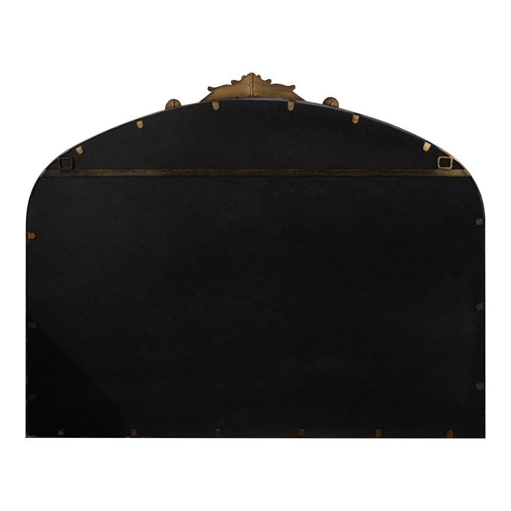 Kate and Laurel Arendahl 36.00 in. x 28.50 in. Bronze Arch Framed Glam Decorative Wall Mirror