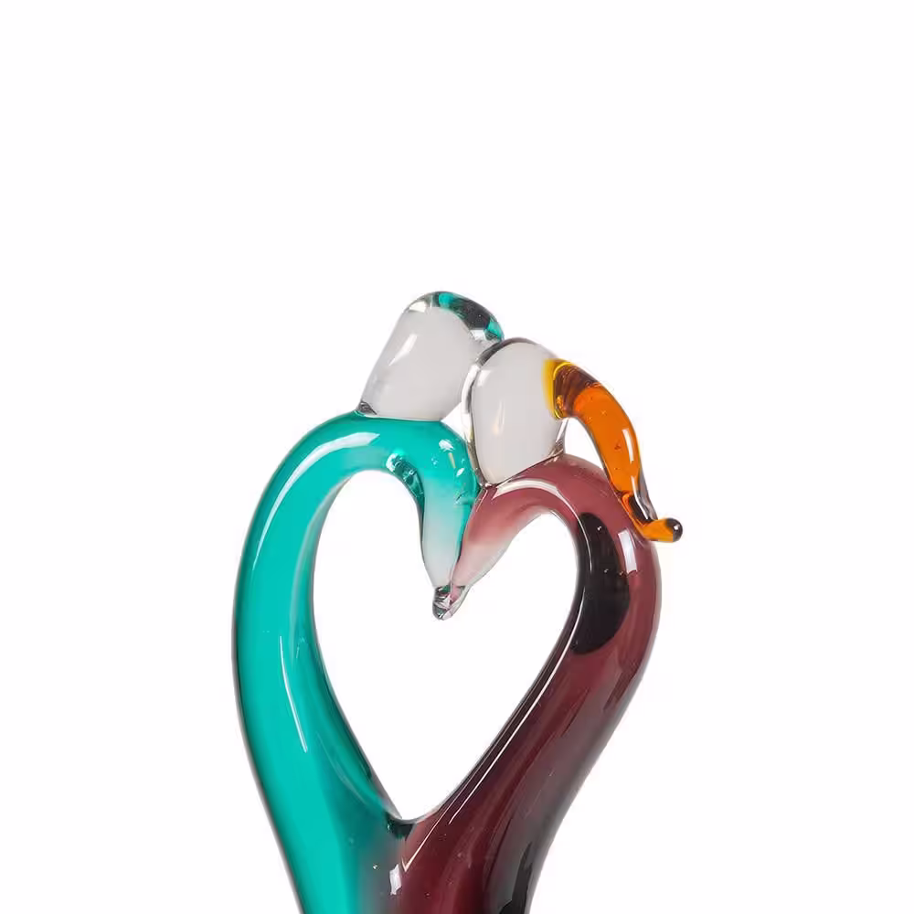 Dale Tiffany Unity Heart Handcrafted Art Glass Figurine