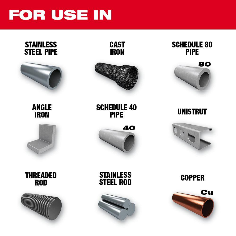 Milwaukee 44-7/8 in. 8/10 TPI Metal Deep Cut Extreme Band Saw Blade (6-Pack) For M18 FUEL/Corded