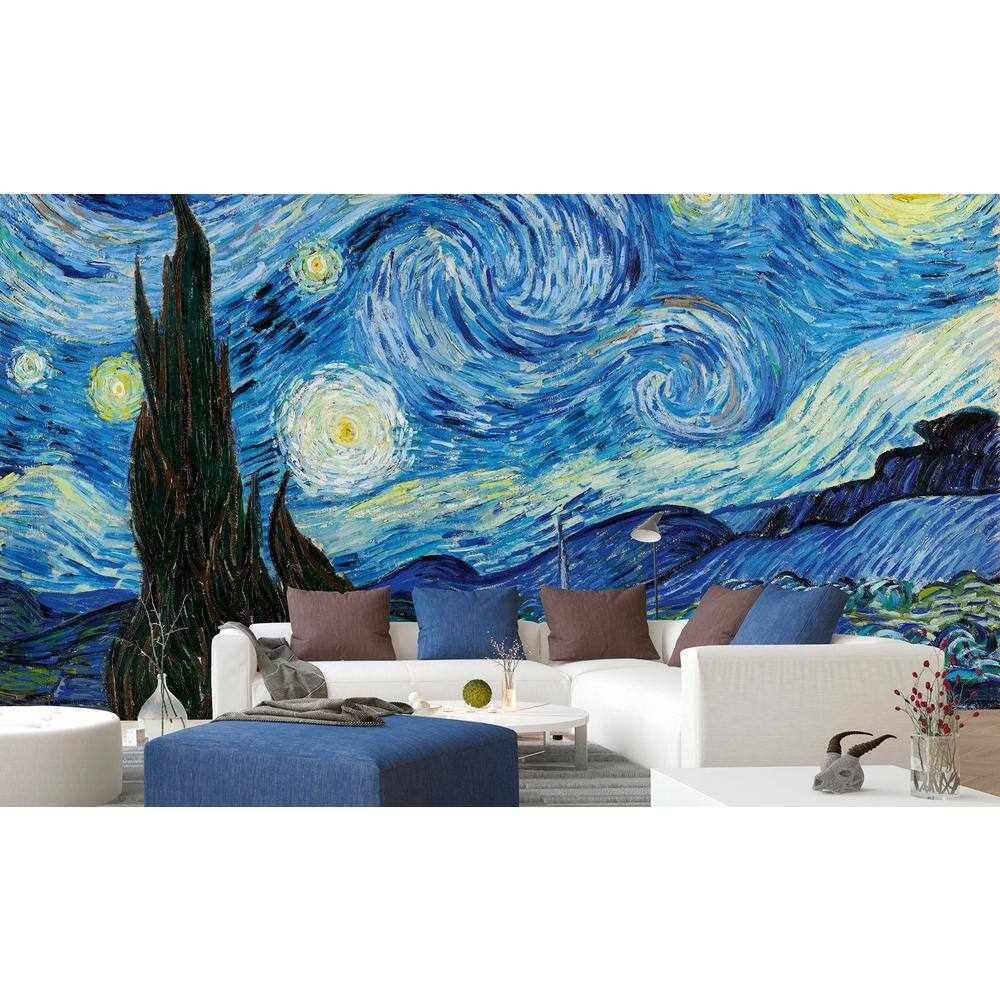 Dimex Eclectic Starry Night Abstract Wall Mural