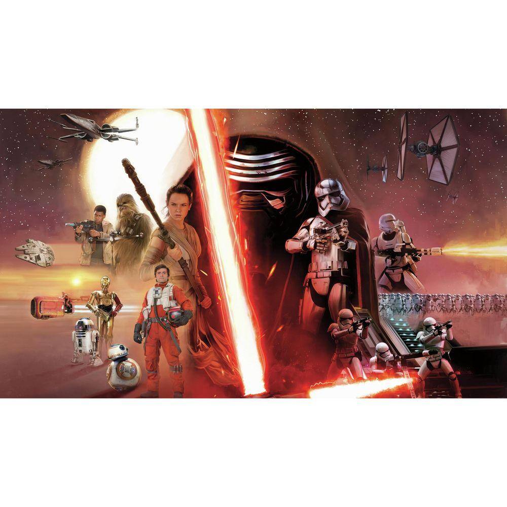 RoomMates 72 in. x 126 in. Star Wars EP VII 7-Panel Pre-Pasted XL Surestrip Wall Mural