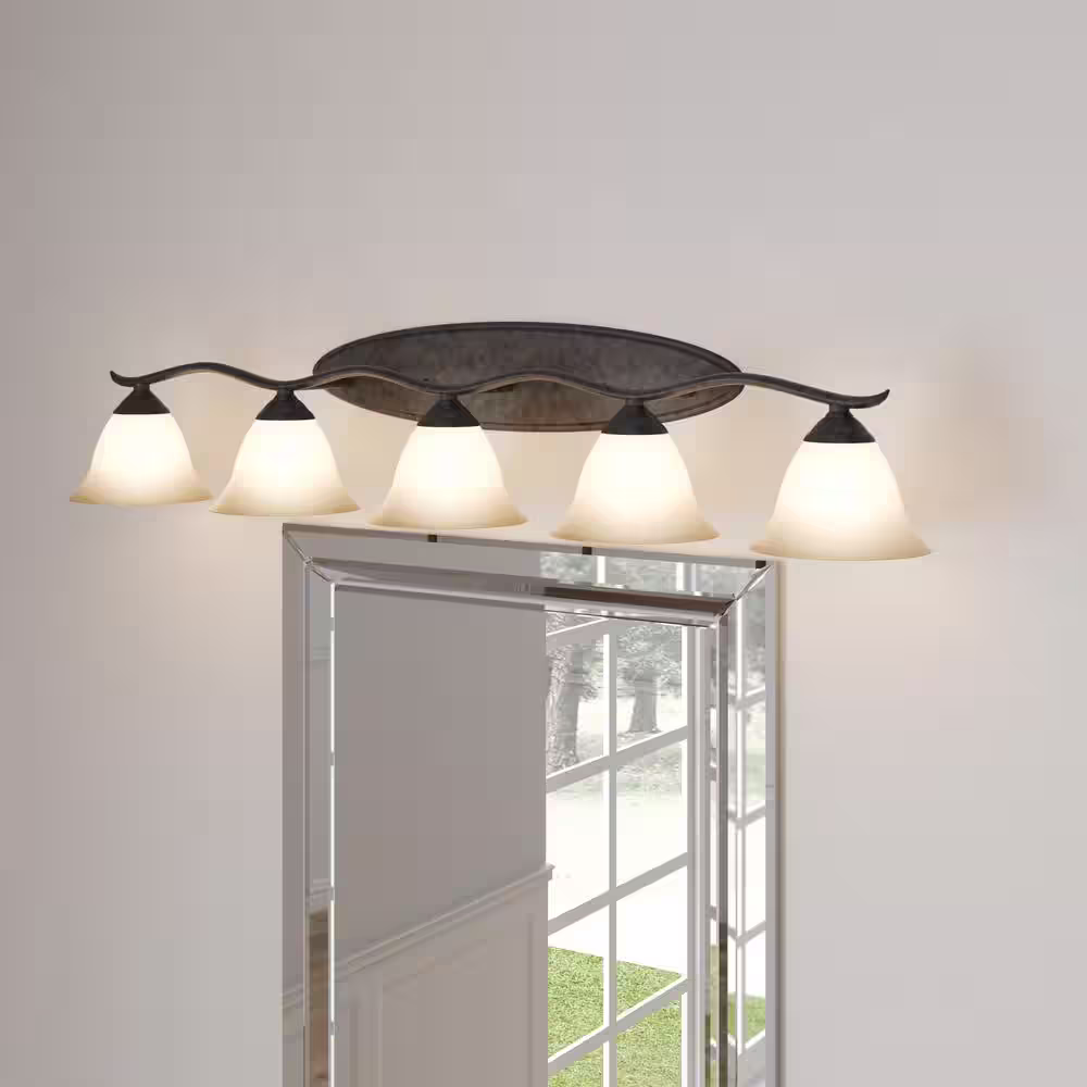 Thomas Lighting Prestige 5-Light Sable Bronze Wall Vanity Light