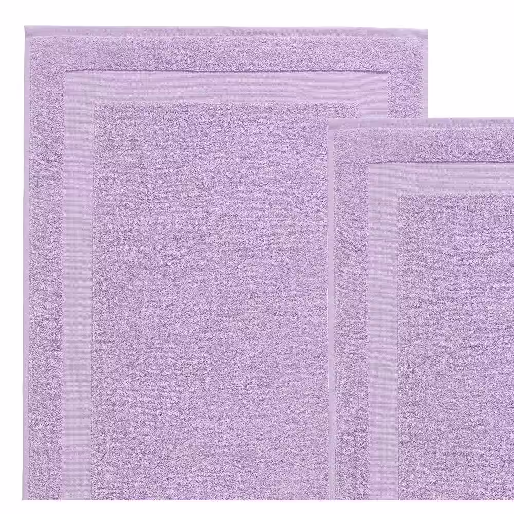 Enchante Home Signature 2 pcs Lilac Turkish Cotton Bath Mats