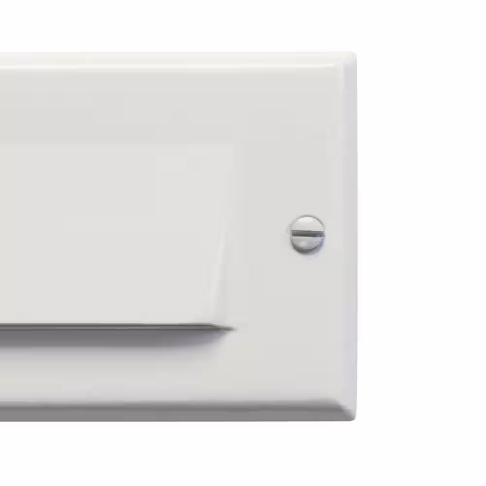 KICHLER Step And Hall Hardwired 120-Volt White Shielded Integrated LED Stair Light