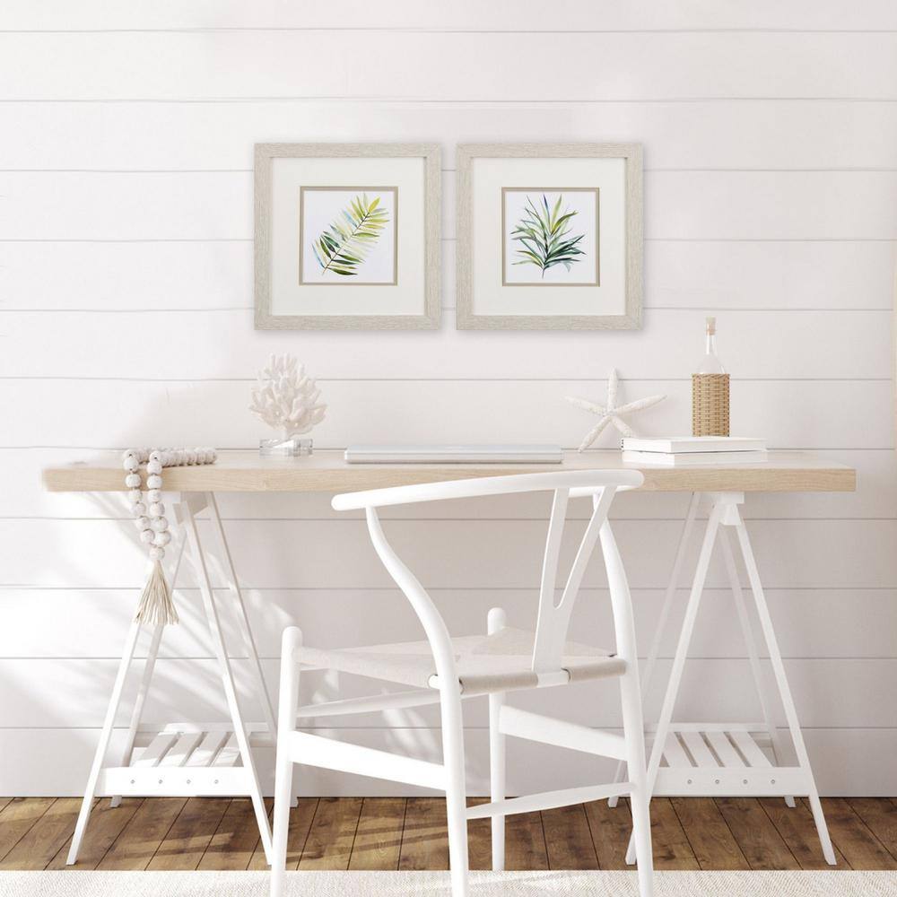 HomeRoots Victoria Tropical Palms by Unknown Wooden Wall Art (Set of 2)