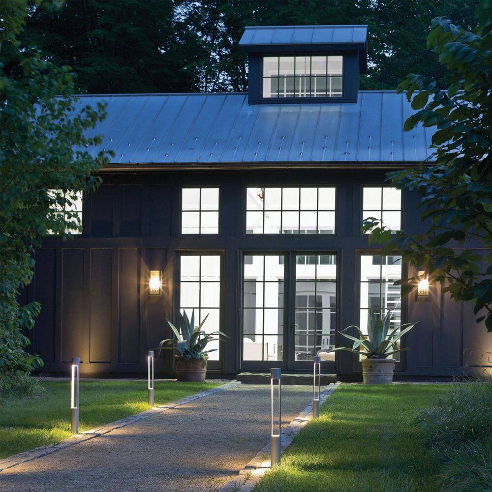 HINKLEY Atlantis Hardwired Titanium Gray Bollard Light