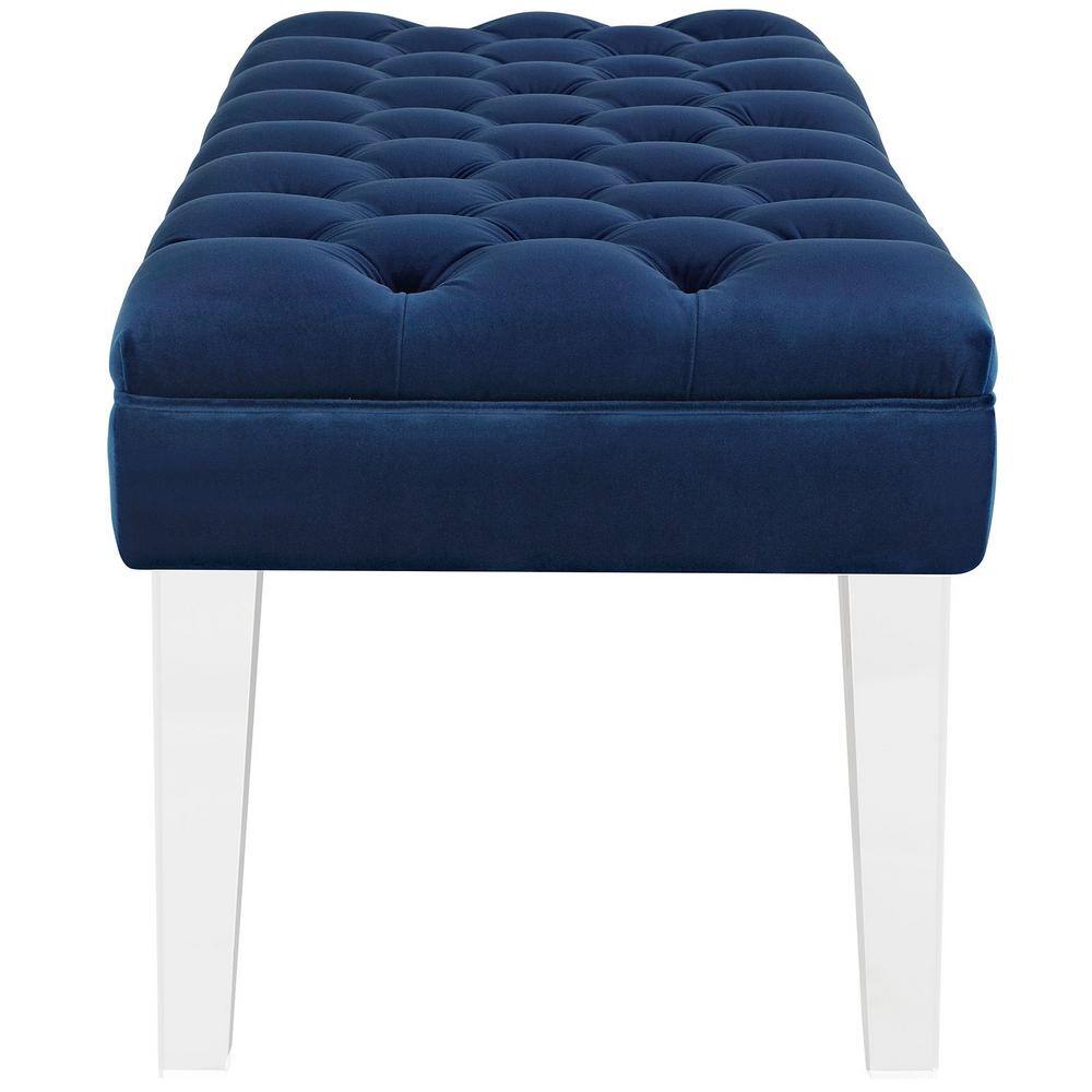 MODWAY Valet Navy Velvet Bench