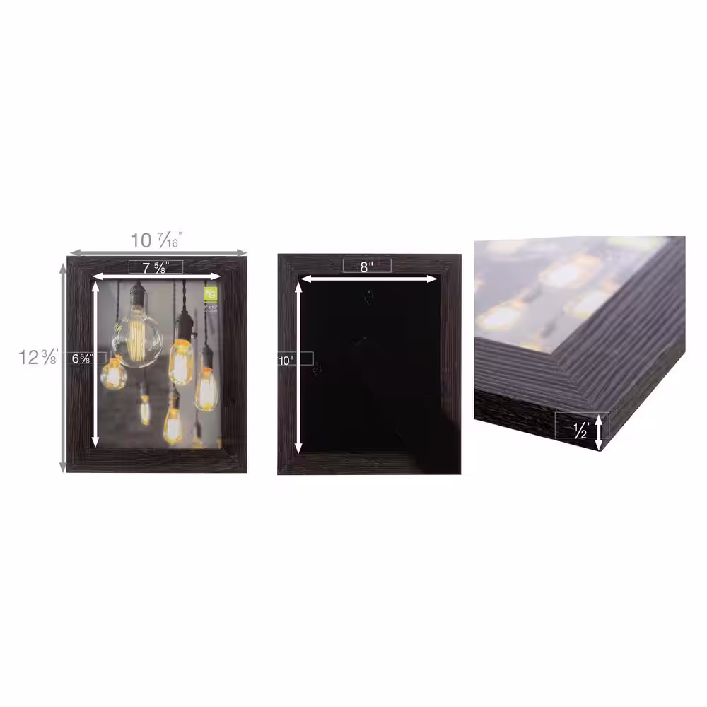 Kiera Grace kieragrace KG Loft Photo Frame - Driftwood Black, 8