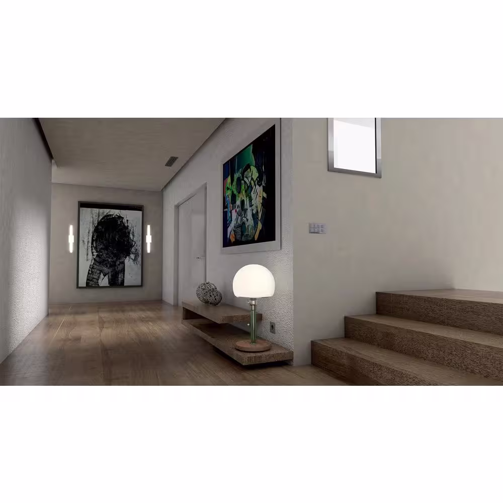 Sunlite 24 in. 1-Light Brushed Nickel LED Vanity Light Dimmable 1750 Lumens Bar with Selectable CCT Switch 3000K 4000K 5000K