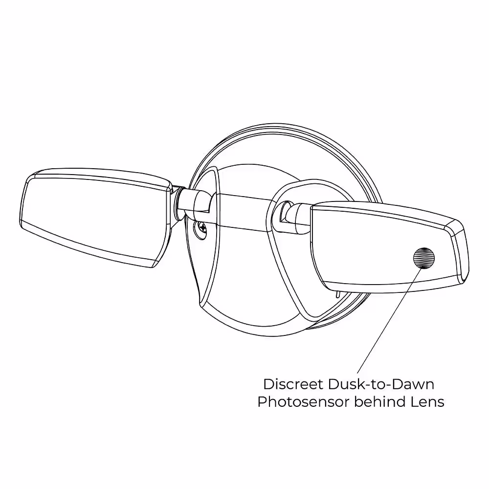 HALO FT 60-Watt 180Â° White Outdoor Integrated LED Flood Light with Dusk to Dawn