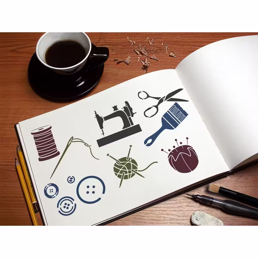 Stencil1 Craft Stencil (8-Pack)