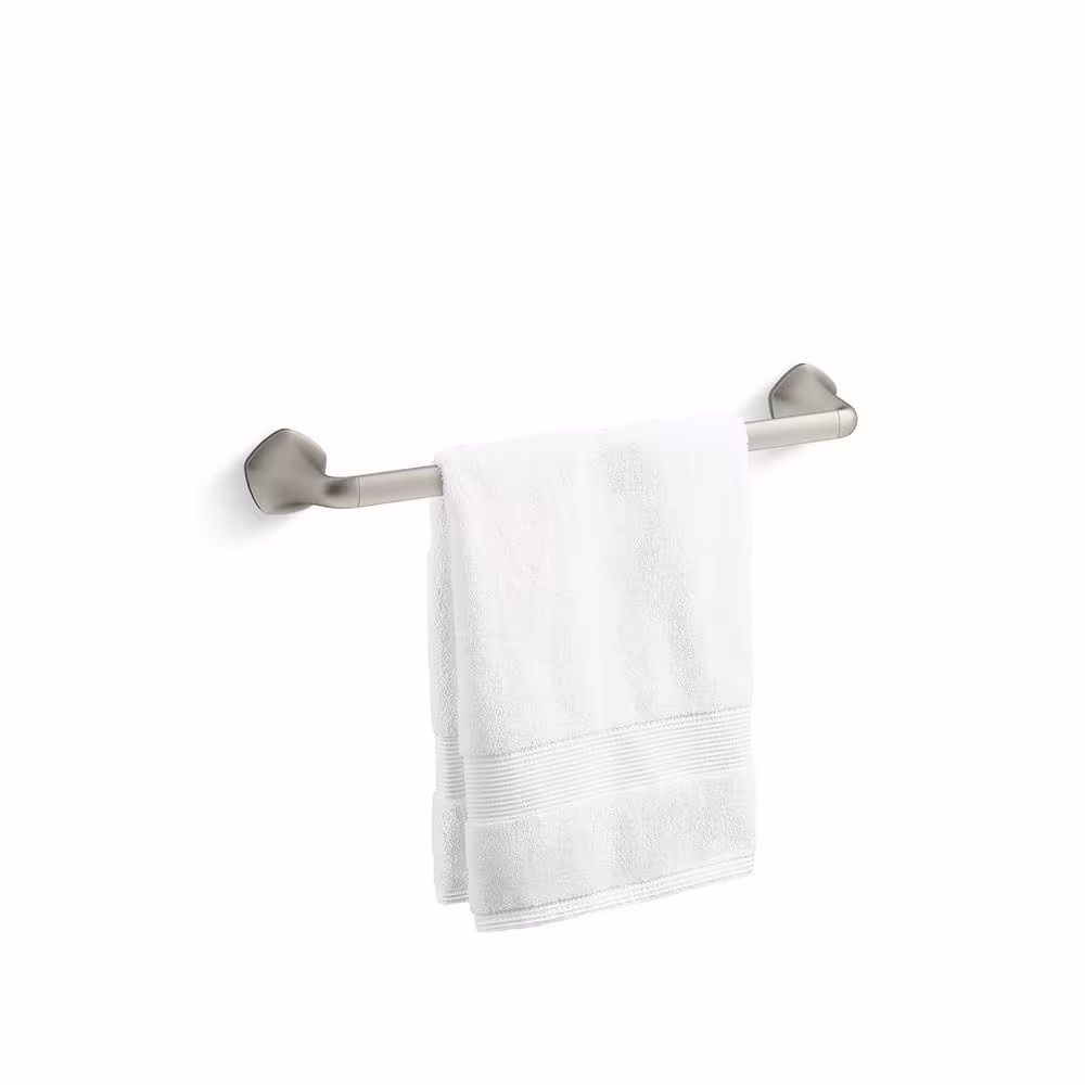 KOHLER Sundae 18 in. Single Towel Bar in Vibrant Brushed Nickel