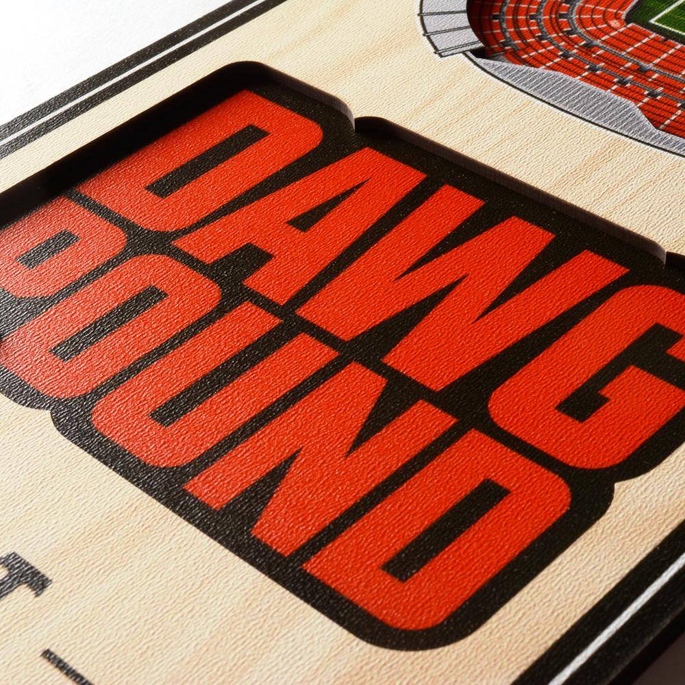 YouTheFan NFL Cleveland Browns 6 in. x 19 in. 3D Stadium Banner-FirstEnergy Stadium
