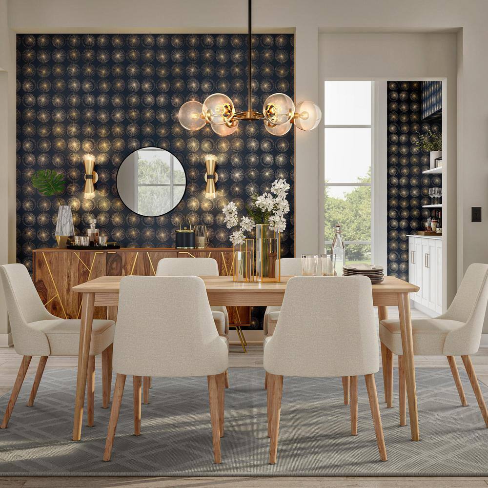 Kate and Laurel Halsey Black Decorative Tray