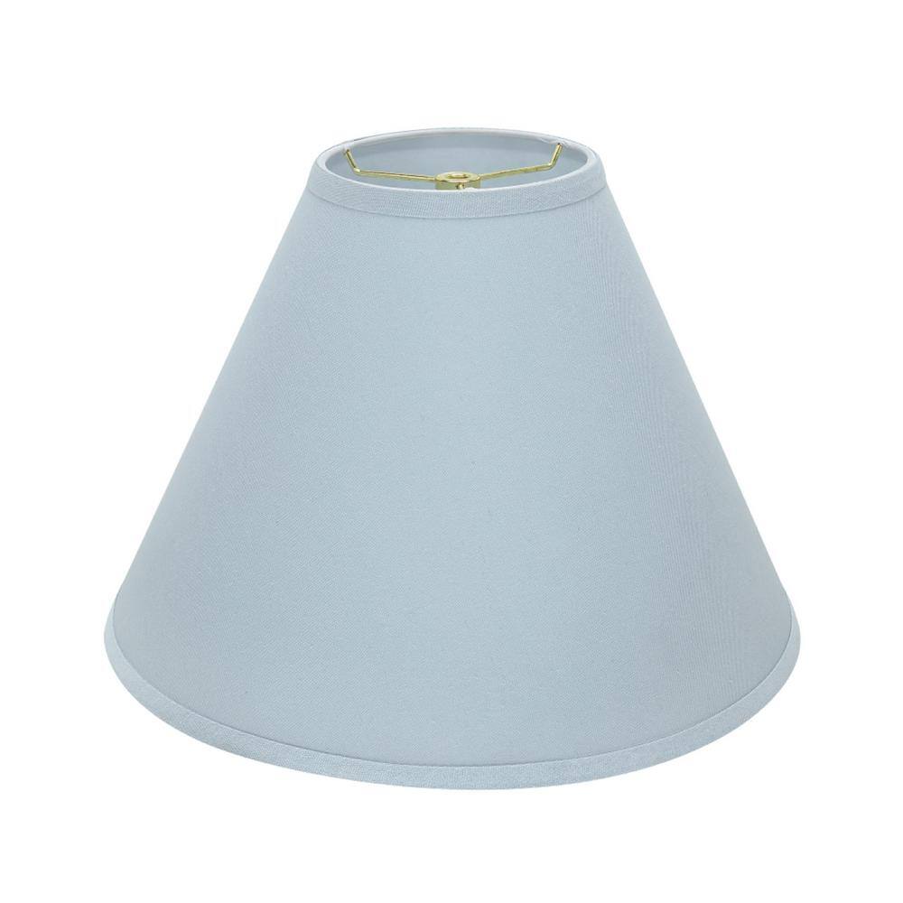 Aspen Creative Corporation 16 in. x 12 in. Light Blue Hardback Empire Lamp Shade