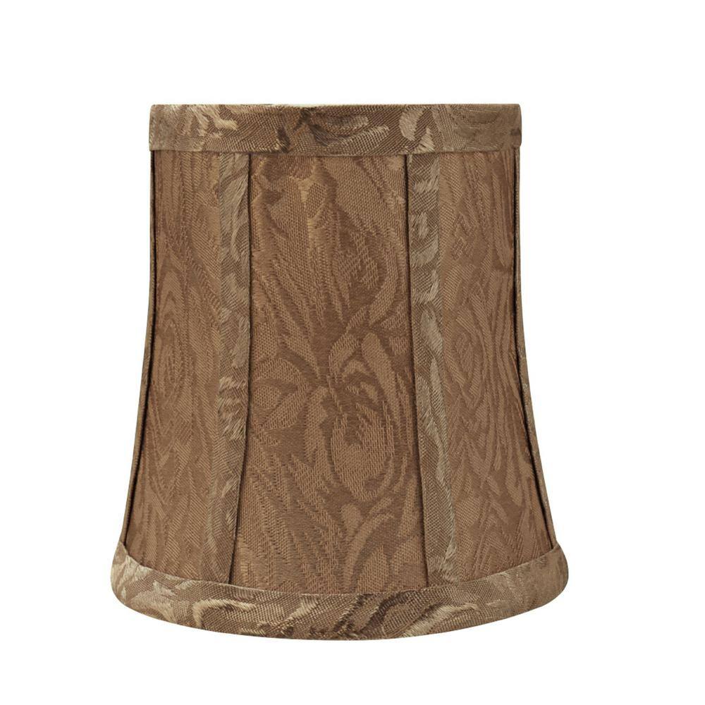 Aspen Creative Corporation 5 in. x 5 in. Brown Bell Lamp Shade (2-Pack)