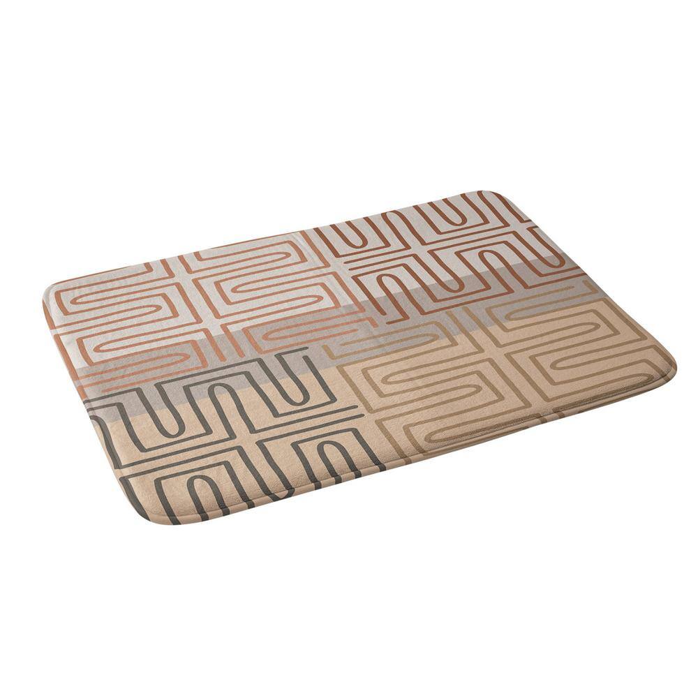 DenyDesigns. Iveta Abolina Bouvier 34 in. x 21 in. beige Memory Foam Bath Mat