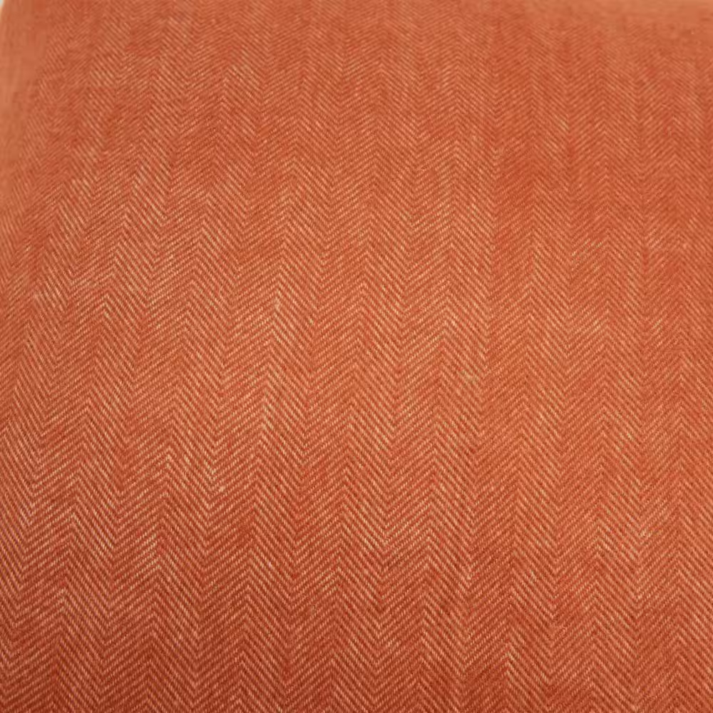 None Orange Solid Poly Filled 20 in. x 20 in. Decorative Throw Pillow