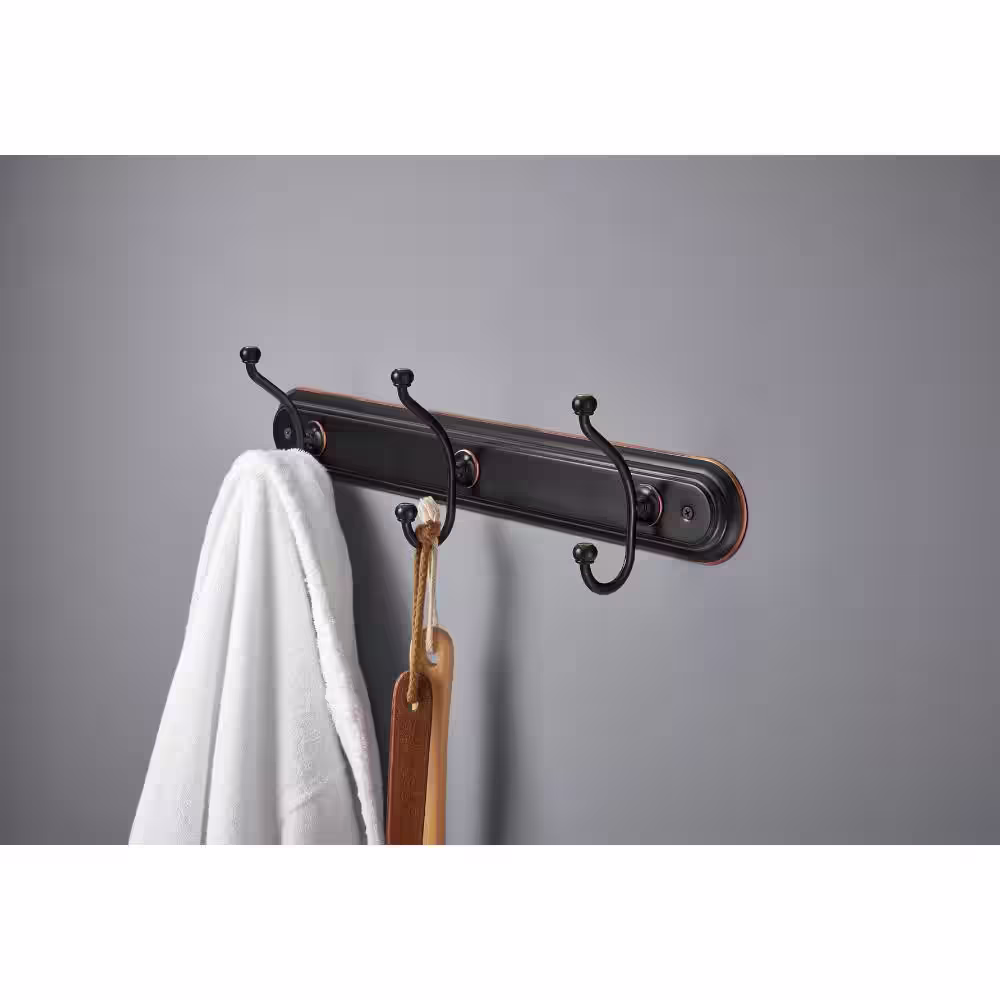 Delta Porter Triple Towel Hook in Oil Rubbed Bronze