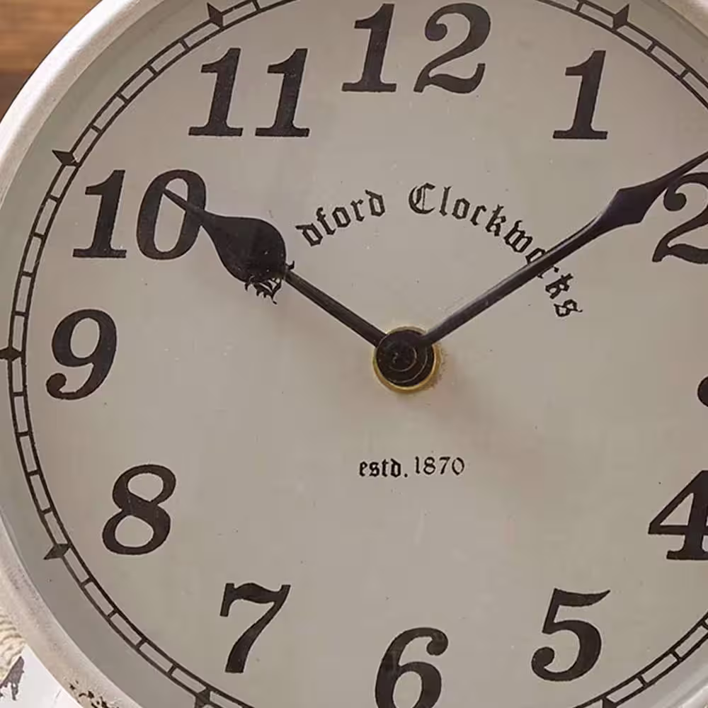 Park Designs White Scale Clock