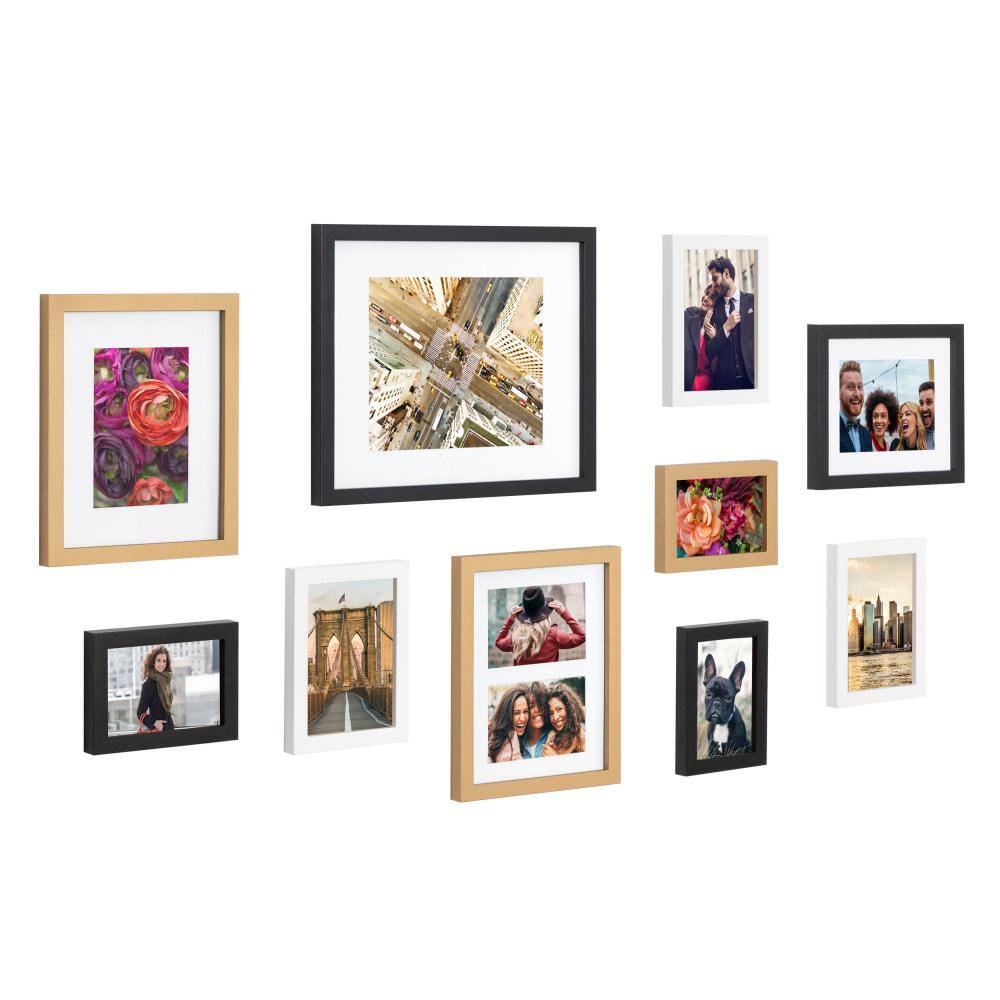 Kate and Laurel Gallery Multi/Gold Picture Frames (Set of 10)