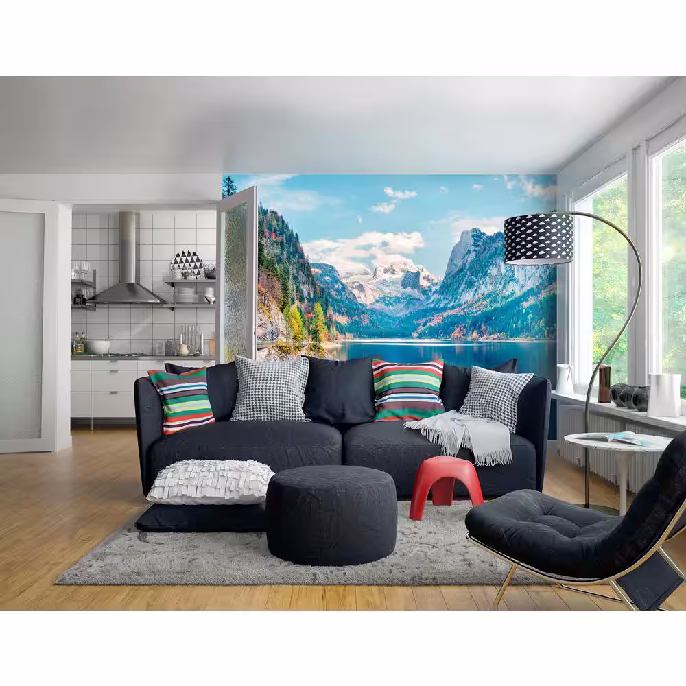OhPopsi Snow Mountain With Lake Wall Mural