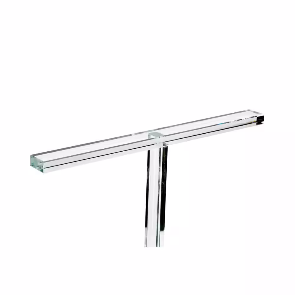 TRIPAR INTERNATIONAL, INC. Clear Double Glass T-bar Jewelry Stand