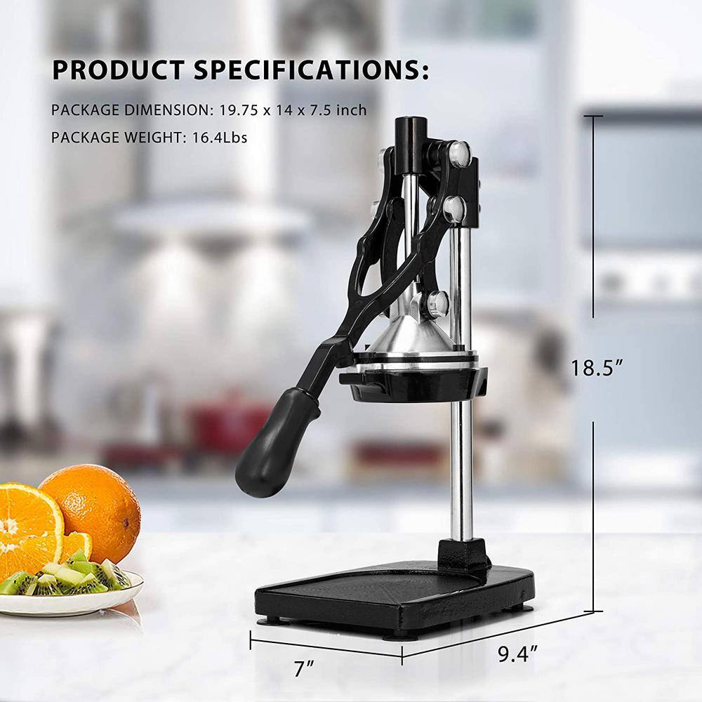 VIVOHOME 3 in 1 stainless steel Black Orange Juicer Squeezer and French Fries Apple Cutter Machine