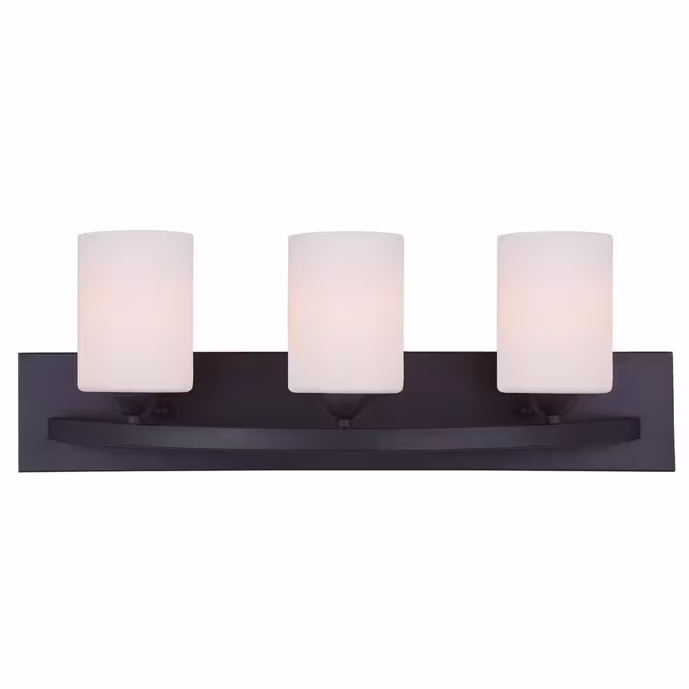 CANARM Hampton 3-Light Oil Rubbed Bronze Bath Light