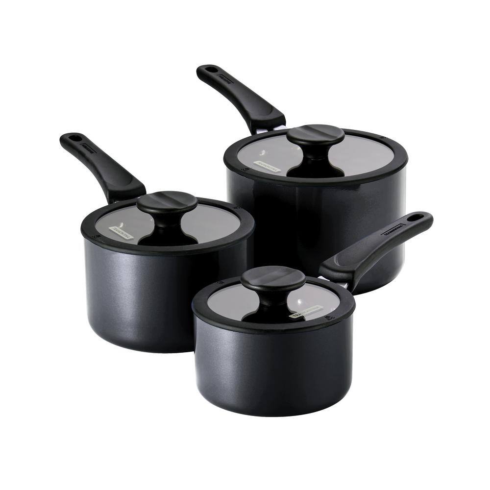 Tramontina 6-Piece Gray Nesting Nonstick Sauce Pan Set
