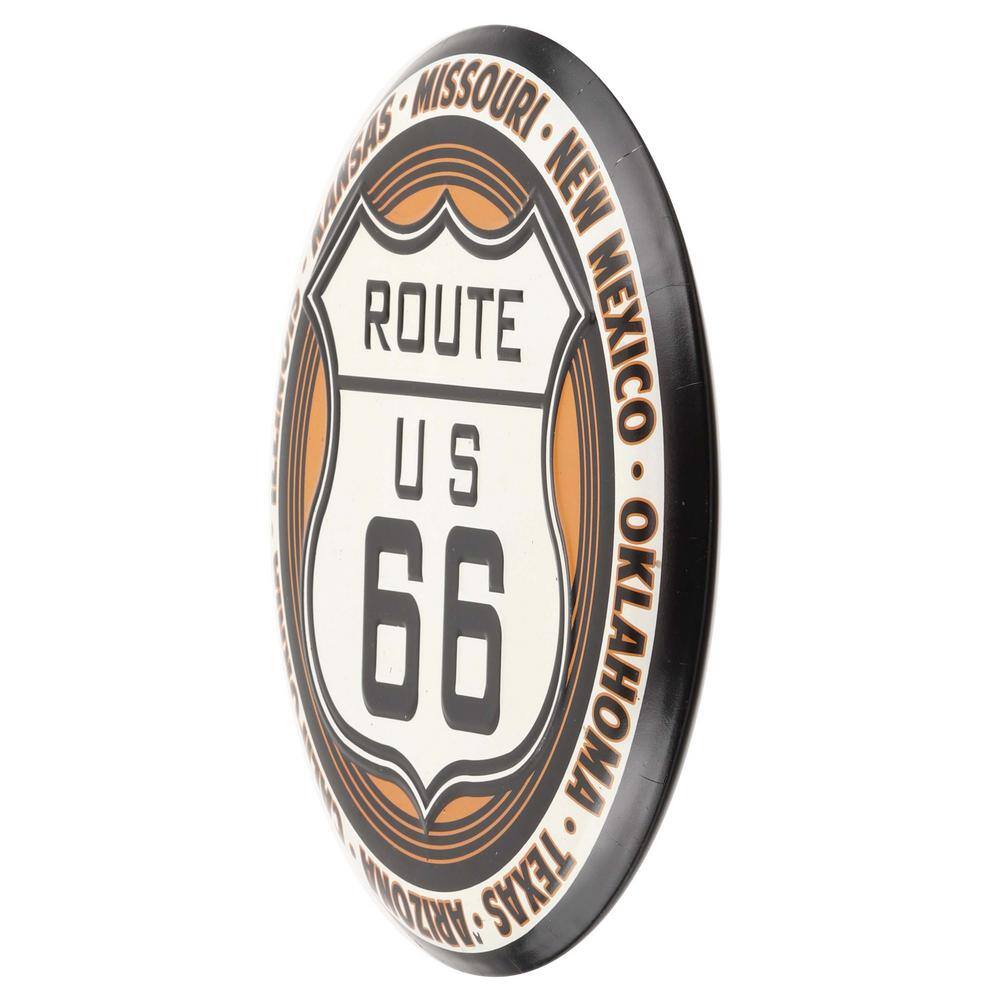 Open Road Brands Route 66-Embossed Tin Button