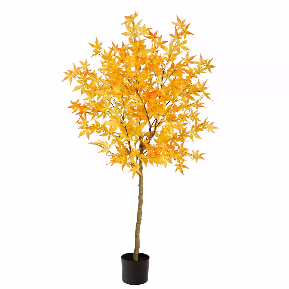 Nearly Natural 5 ft. Autumn Maple Artificial Fall Tree