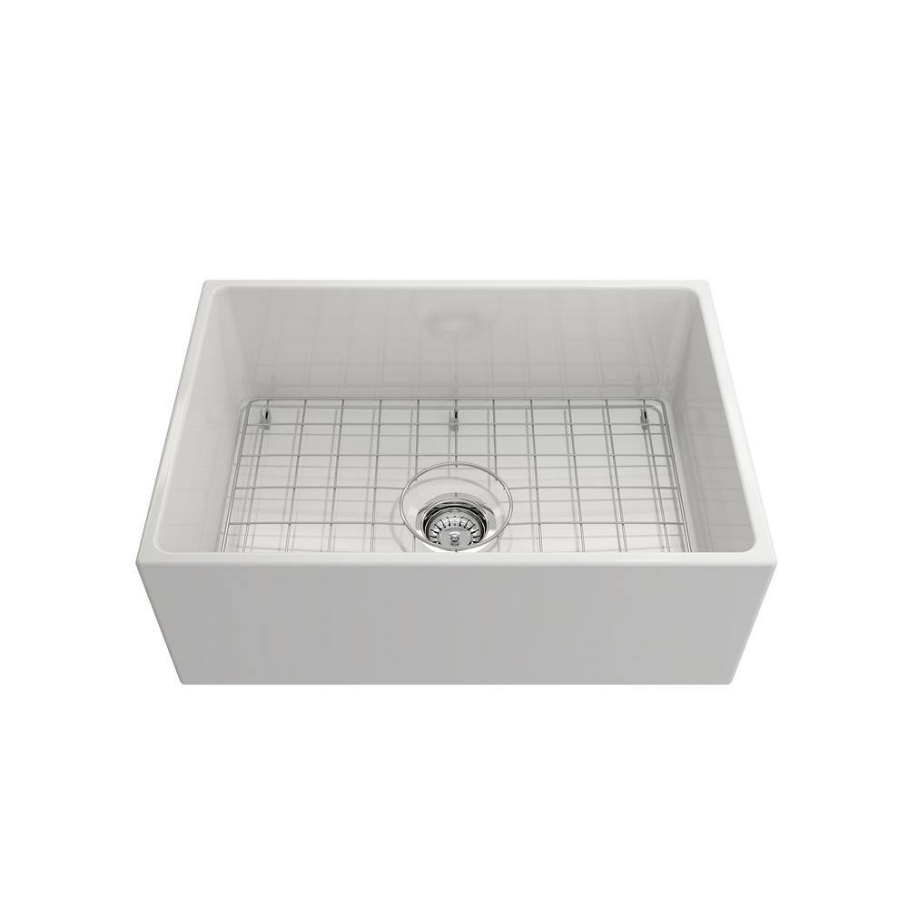 Glacier Bay 24 in. x 16 in. Sink Grid for 27 in. Apron Front Fireclay Single Bowl Kitchen Sink in Stainless Steel