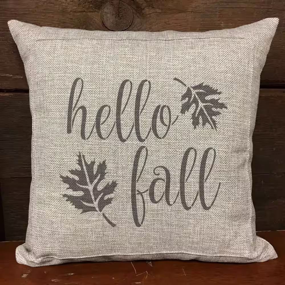 Designer Stencils Hello Fall Sign Stencil and Free Bonus Stencil