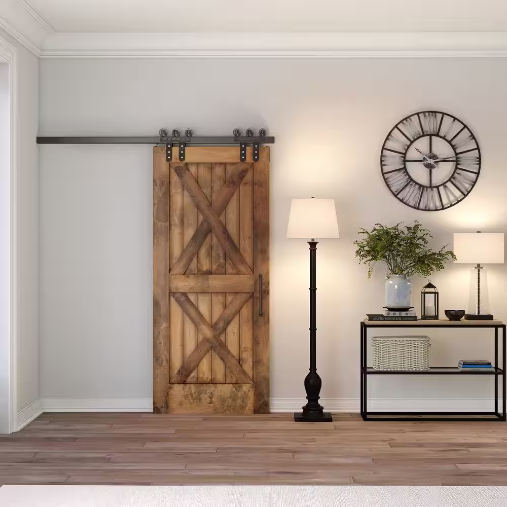 Meyer&Cross Minnie 68 in. Farmhouse Blackened Bronze Lamp with Empire Shade