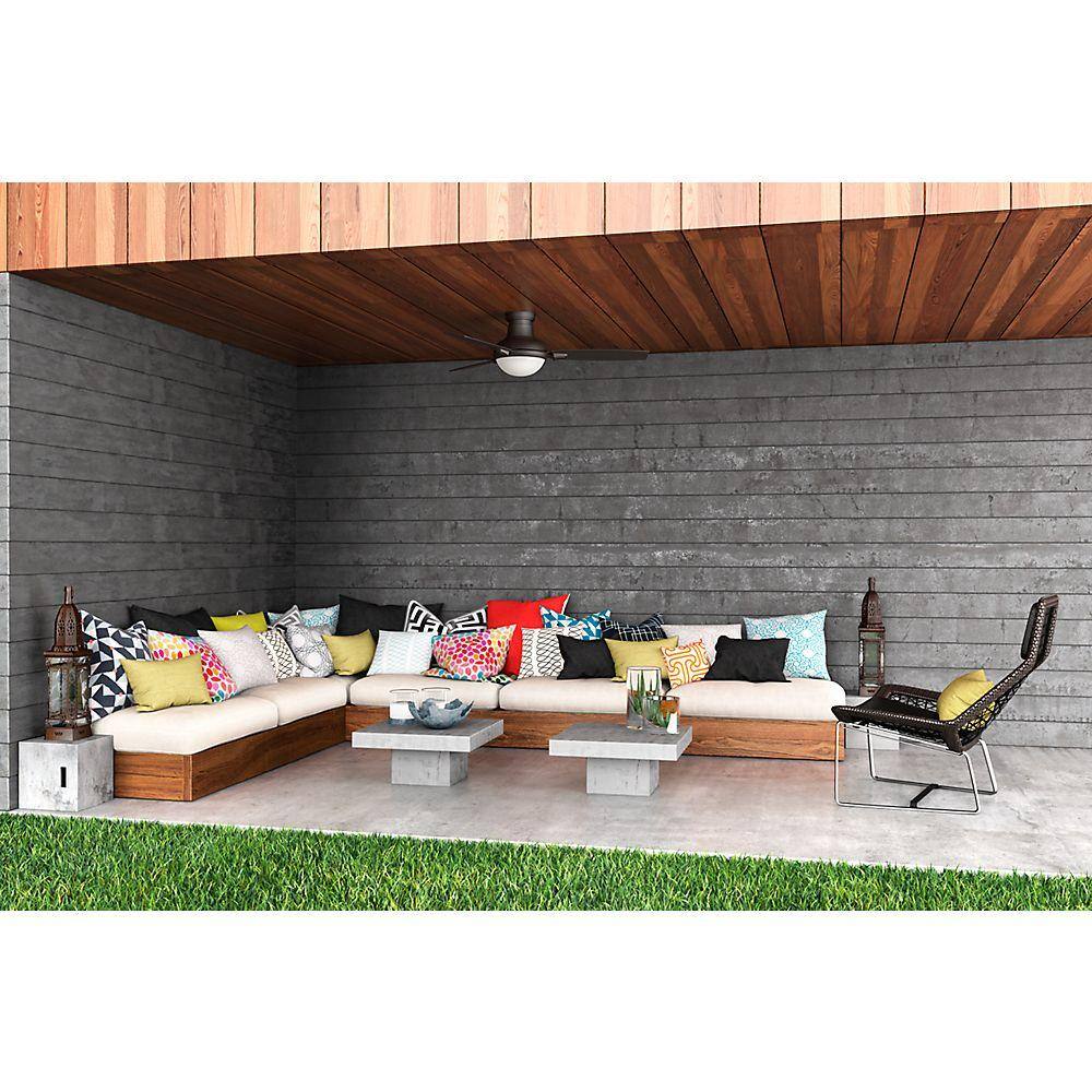 Casablanca Verse 54 in. LED Indoor/Outdoor Maiden Bronze Ceiling Fan and Remote