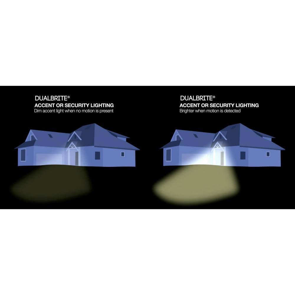 Heath Zenith Antique Bronze 150-Degree Farmhouse Outdoor 1-Light Wall Sconce with Clear Beveled Glass